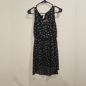Black and white polka dot dress